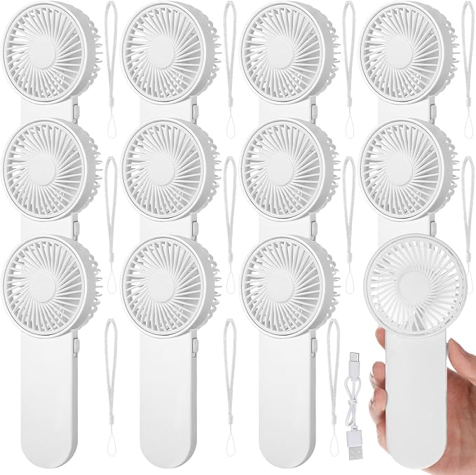 Sumind 12 Pcs Small Personal Portable Fan Mini Handheld Bulk 1 Speed Electric by Sumind