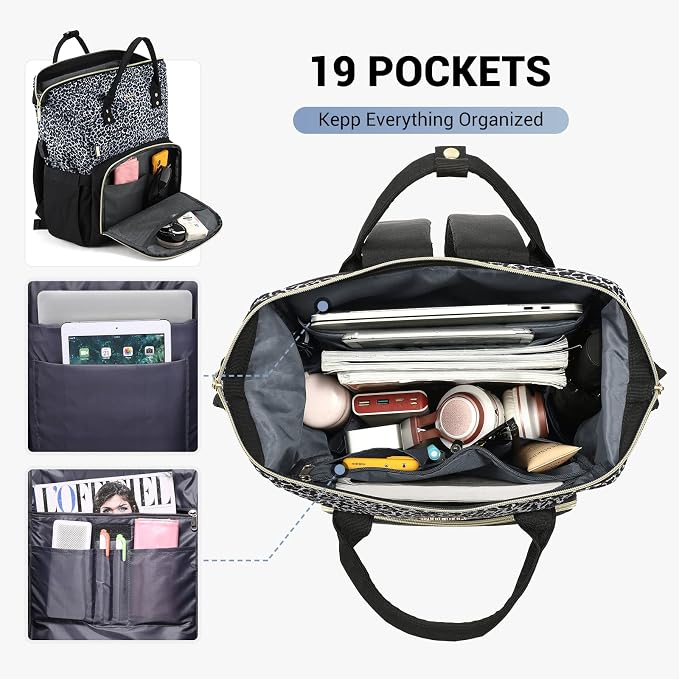 LOVEVOOK College Laptop Backpack, 15.6 Inch Travel Backpack - Image 3