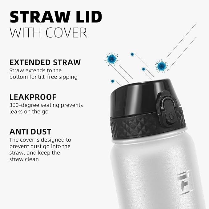 Fanhaw 32 oz Insulated Stainless Steel Water Bottle - Image 4