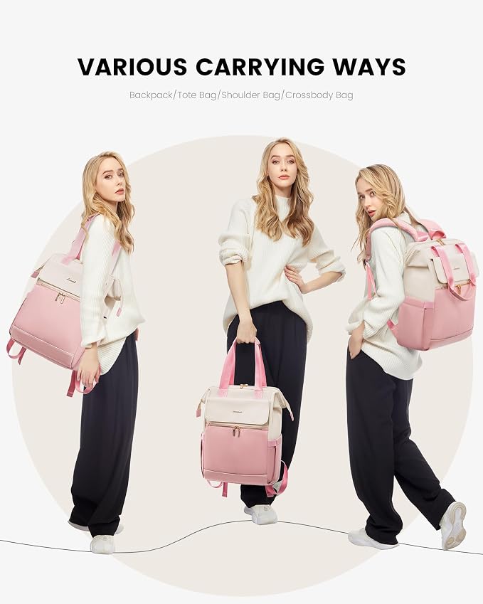 LOVEVOOK Laptop Backpack for Women, 15.6 Inch Work Laptop Bag - Image 7