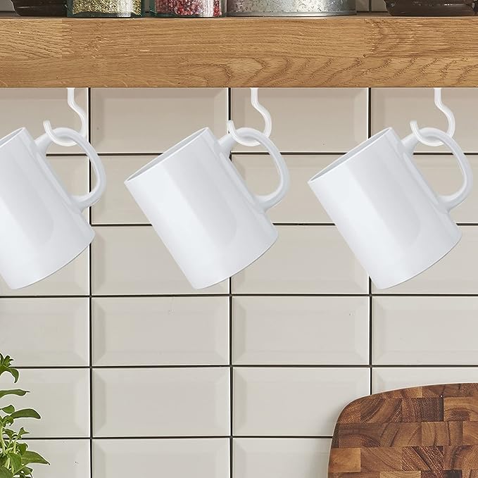 25 Pack Cup Screw Hooks, 2 inch Vinyl Coated Ceiling Screw in Hooks Plant - Image 7