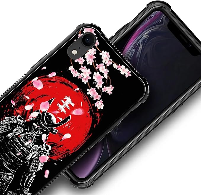 for iPhone XR Case, Sakura Japanese Samurai Pattern Graphic Design Girl Boy - Image 6