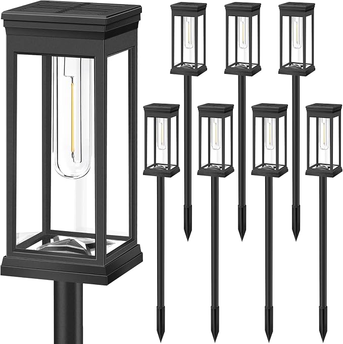 BesLowe Upgraded Solar Pathway Lights Outdoor, Super Bright Outside Lights - Image 8