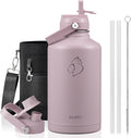 BUZIO 64oz Insulated Water Bottle, Half gallon Stainless Steel Jug, Triple Wall by BUZIO