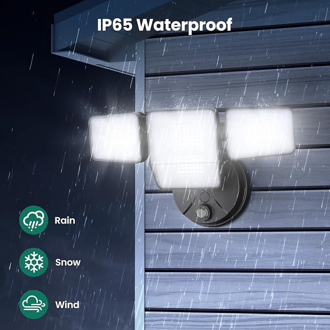 70W Dusk to Dawn Flood Lights Outdoor Lighting, 7000LM Dusk Till Dawn Floodlight - Image 6