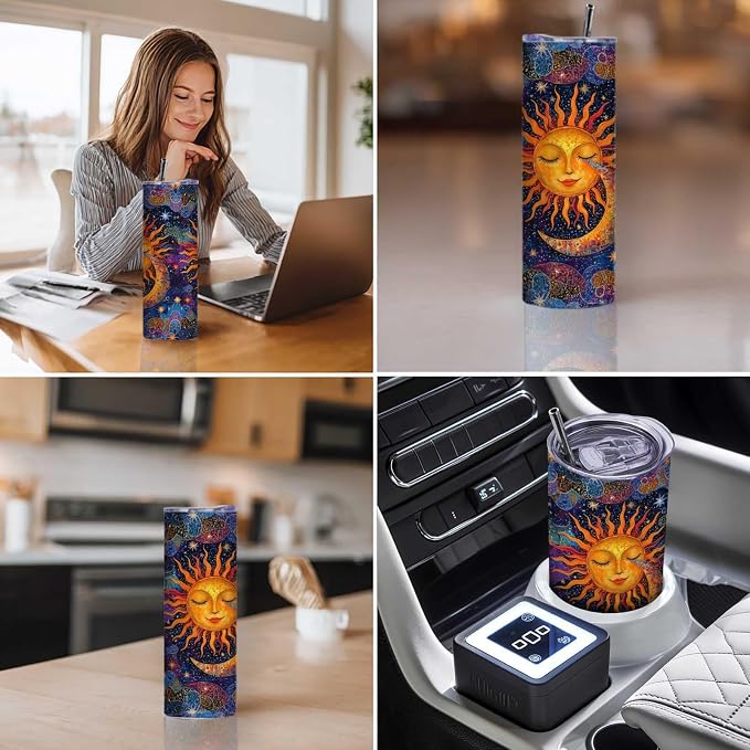 Firmiso 20 oz Tumbler | Skinny Insulated Travel Mug - Image 3