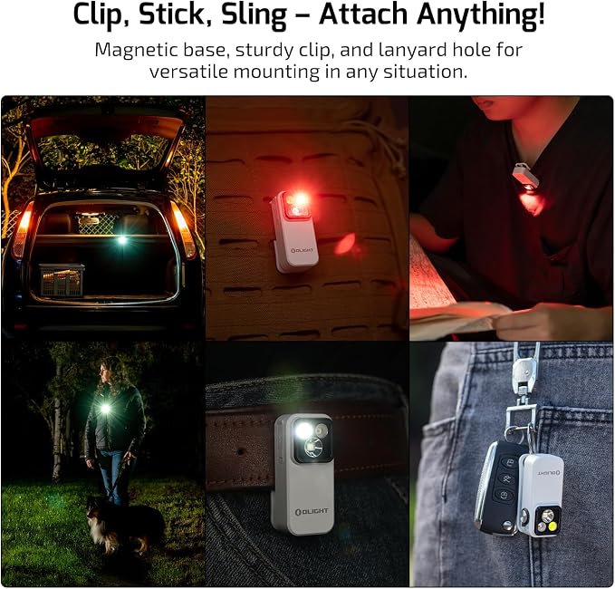 OLIGHT Oclip Pro EDC Flashlight Clip-on Light, Rechargeable 500 Lumens - Image 8
