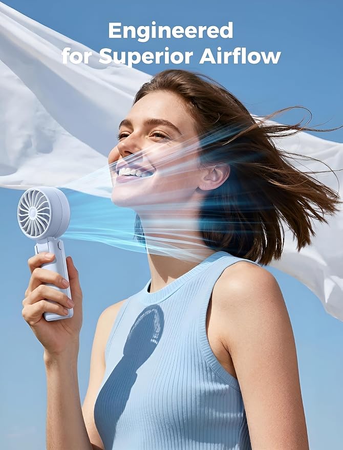 Aecooly Mighty Portable Handheld Fan | 20H Max Cooling Time | 3 Flexible Modes - Image 3