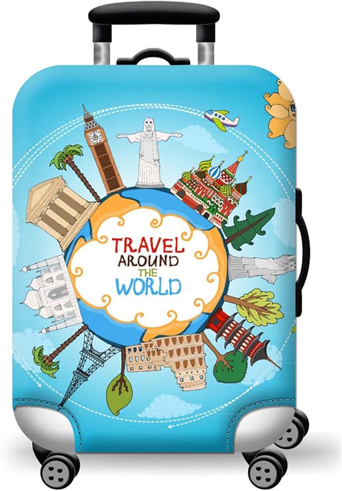 WUJIAONIAO Travel Luggage Cover Baggage Suitcase Cover Protector Skins 18-32 by WUJIAONIAO