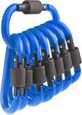 10 Pack Aluminum D Ring Key Rings Hiking Clips Locking Carabiner by IEBUOBO