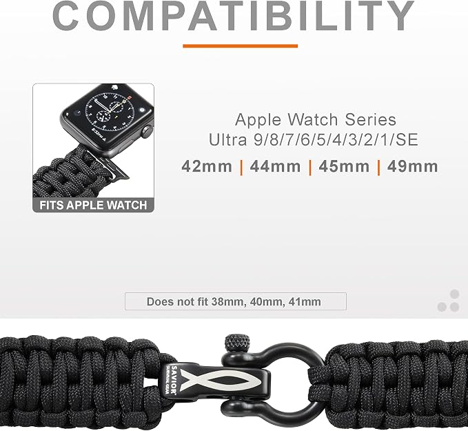 Savior Survival Gear Paracord Watch Band - Image 3