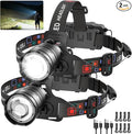 Rechargeable Headlamp High Lumen, 3000L Super Bright Head Lamp, 90° Rotatable by UUYEE