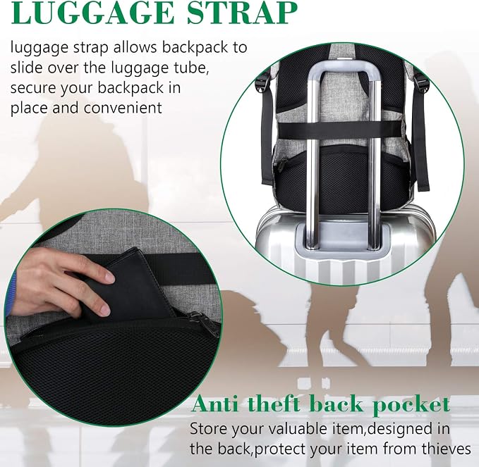 MATEIN Extra Large 18.4 Inch Laptop Backpack, Travel Computer Backpack TSA - Image 6