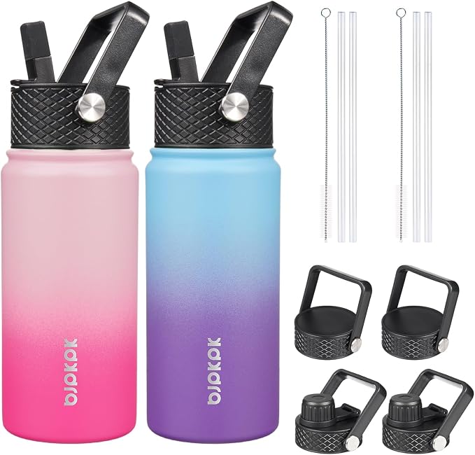 BJPKPK 2 Pack Insulated Water Bottles by BJPKPK
