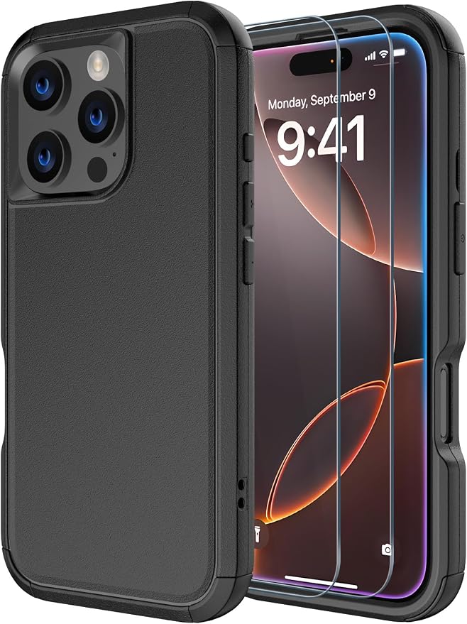 for iPhone 16 Pro Max Case Heavy Duty Protection Phone Case Cover by LOVEBEIDI