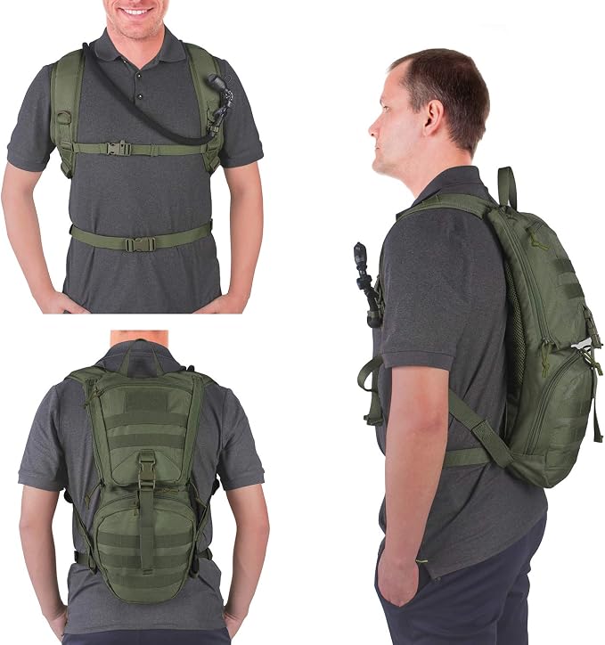 Unigear Tactical Hydration Packs Backpack 1050D - Image 5