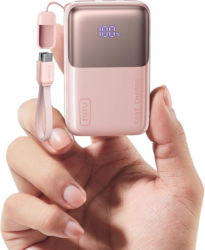 INIU Pocket Size Portable Charger, Ultra Small 10000mAh 45W PD Power Bank by INIU