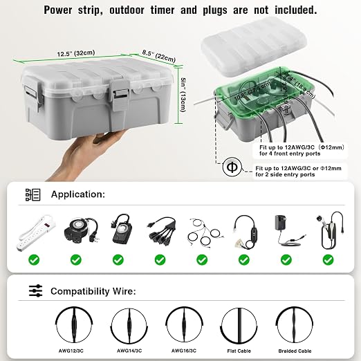 Flemoon Large Outdoor Electrical Box - Image 3