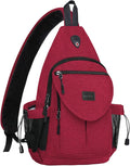 MOSISO Sling Backpack, Canvas Crossbody Hiking Daypack Bag by MOSISO