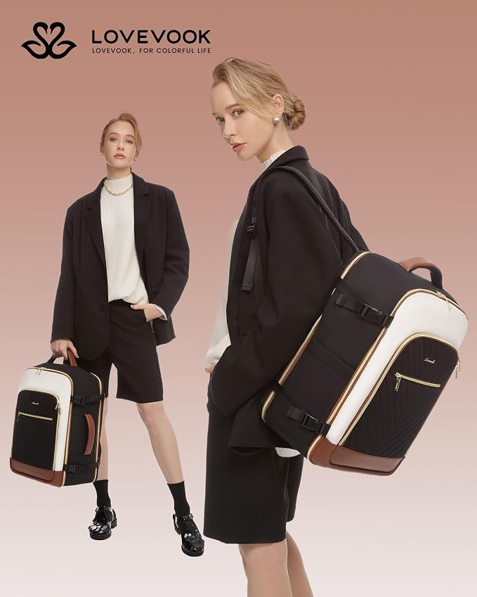 LOVEVOOK Large Travel Backpack for Women, TSA Carry on Backpack for Airplanes - Image 6