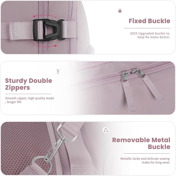 Sinaliy Travel laptop Backpack for Women, Personal Item Size Flight Approved - Image 7