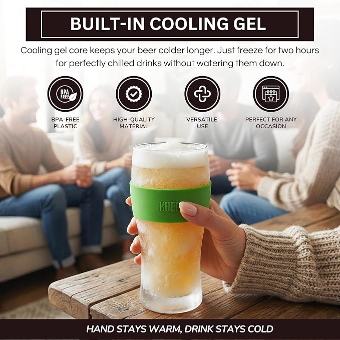 Frozen Pint Beer Glasses - Image 4