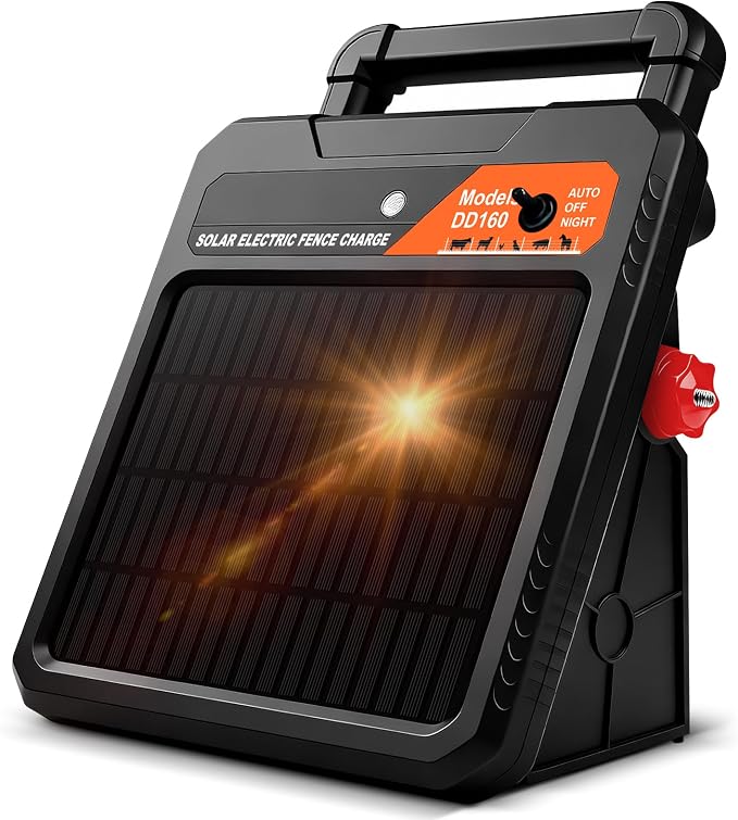 10 Mile Solar Electric Fence Charger, 0.16J Output by Unknown