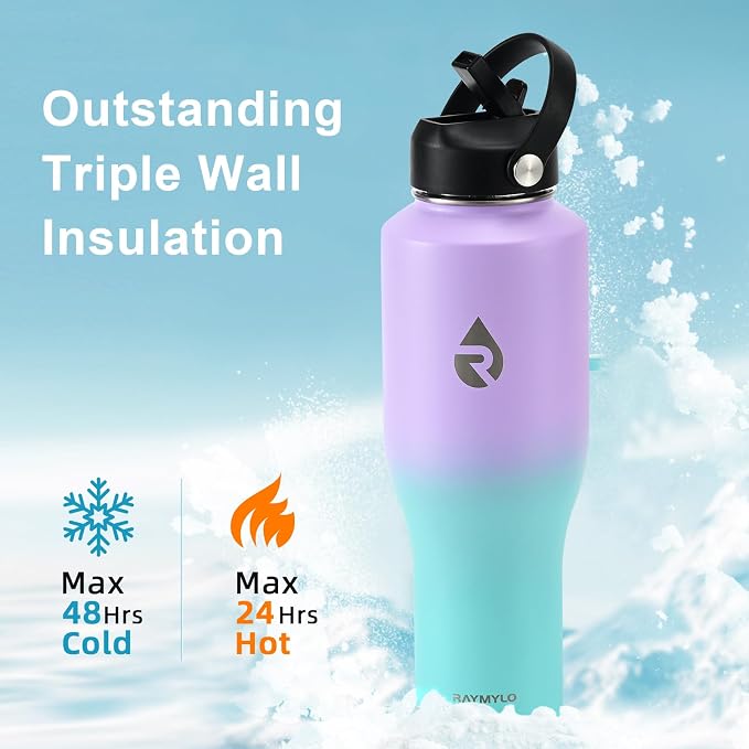 RAYMYLO 40 oz Insulated Water Bottle - Image 3