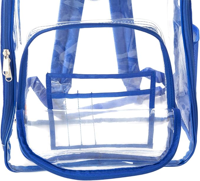 K-Cliffs Large Transparent Backpack Clear Heavy Duty School Bag Durable Student - Image 7