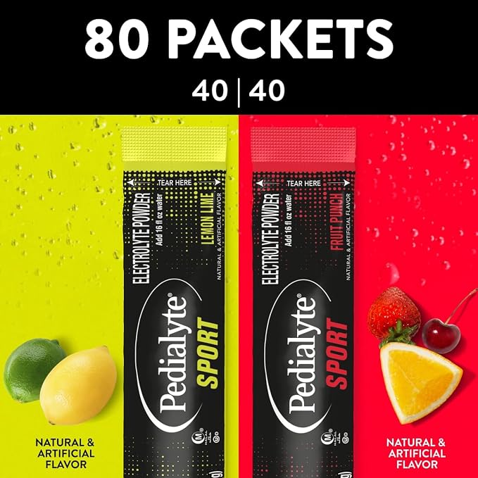 Pedialyte Sport Electrolyte Powder Packets Hydration Station, Variety Pack - Image 2