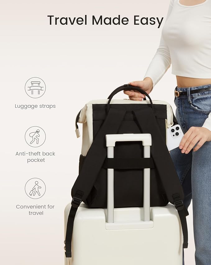 LOVEVOOK Laptop Backpack for Women, 15.6 Inch Work Business Backpacks Purse - Image 7