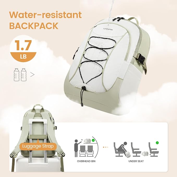 LOVEVOOK Mens Backpack with Giant Tumbler Holder Pocket, 15.6 Inch Everyday - Image 6
