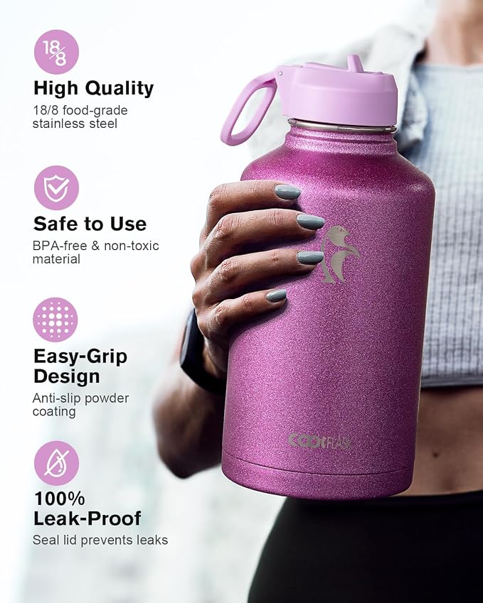 Coolflask Half Gallon Water Bottle Insulated - Image 3