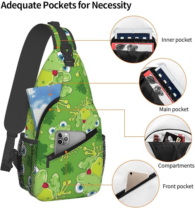 Cute Frog Sling Bag For Women & Men - Image 4