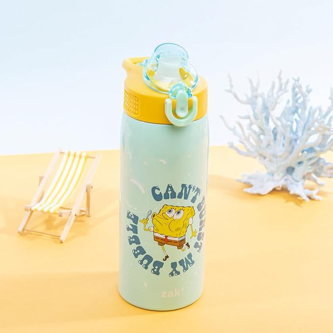 Zak Designs SpongeBob SquarePants Sage Kids Water Bottle - Image 2