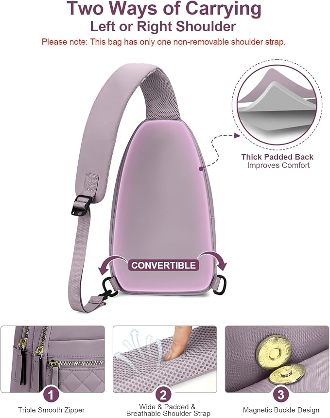 Capolo Sling Bag for Women Men Waterproof Crossbody Bags for Women Trendy - Image 6