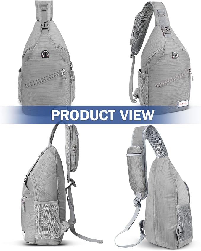 ZOMAKE Sling Bag, Small Crossbody Sling Backpack, Water Resistant Shoulder - Image 6