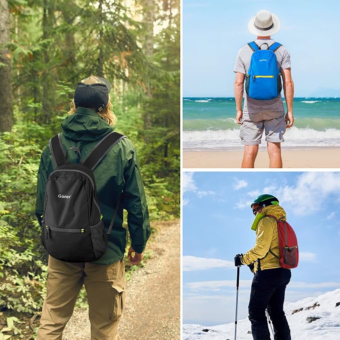 Gonex Ultra Lightweight Packable Backpack 20L Daypack Handy Foldable Camping - Image 7