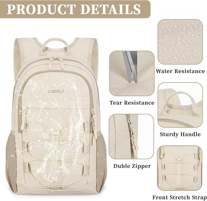 ZOMFELT Hiking Backpack for Women Men, 20L Lightweight Packable Backpacks for - Image 4