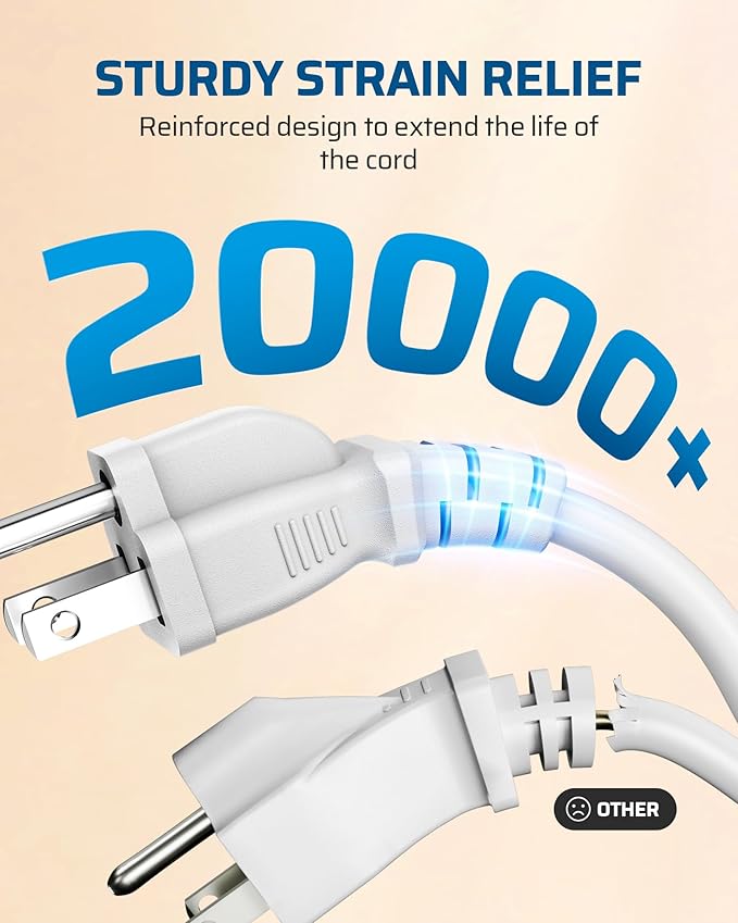 DEWENWILS Extension Cord 6 FT, 3 Prong Waterproof Extension Cable - Image 5