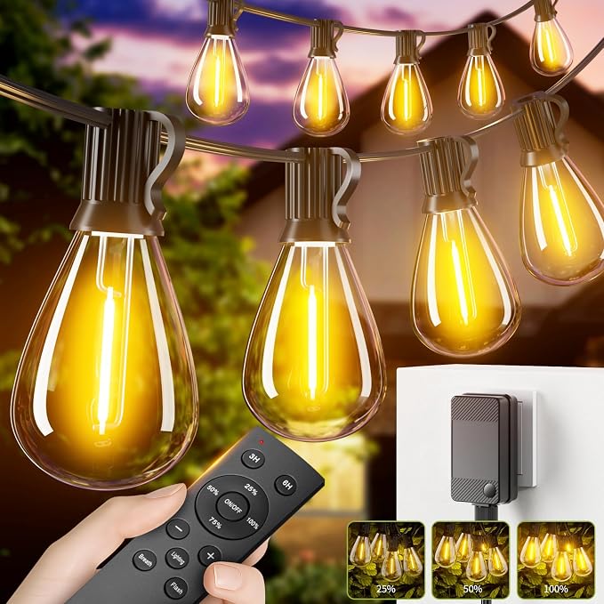 50FT LED Outdoor String Lights by Unknown
