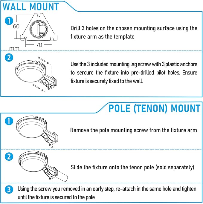 TORCHSTAR 3CCT LED Barn Light, Dusk to Dawn Area Lights - Image 7