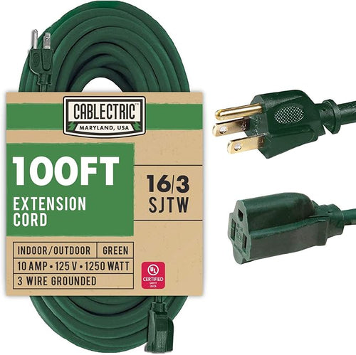 100 Foot Outdoor Extension Cord by Cablectric