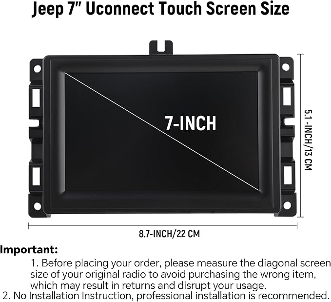 7" Uconnect Touch Screen Display - Image 8