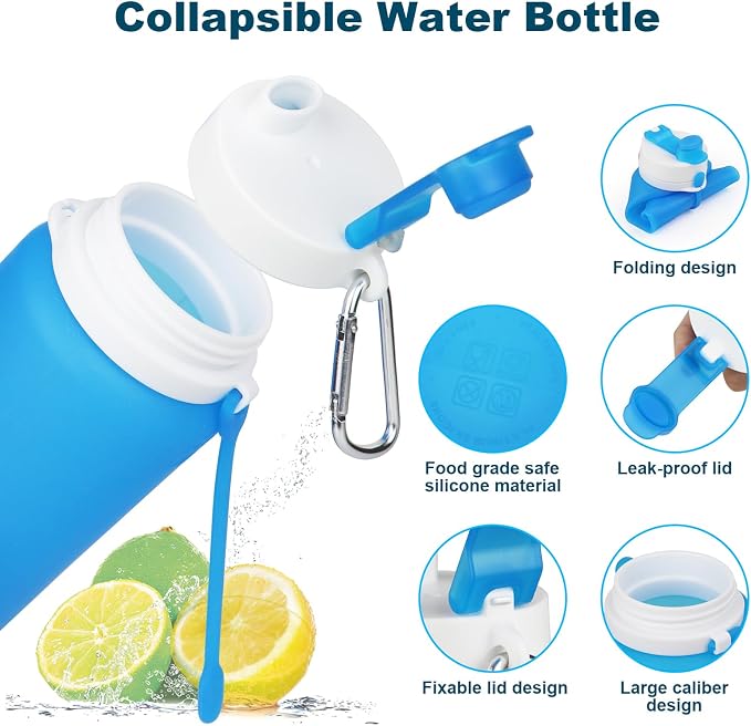 PLTCAT Collapsible Foldable BPA Free Reusable Lightweight Leak-Proof Travel - Image 5