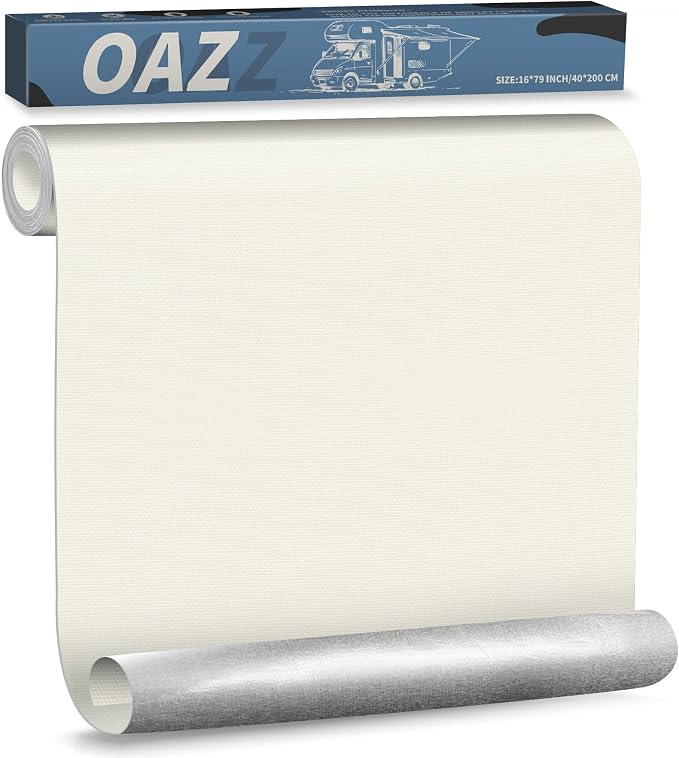 OAZ 16 x 79 inch Canvas Repair Patches Canvas Fabric Patch Self-Adhesive Fabric by OAZ