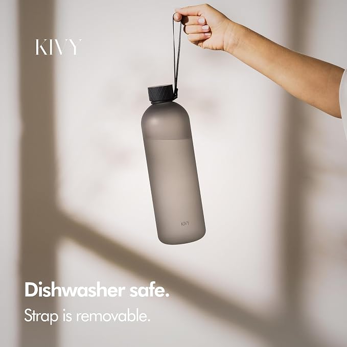 KIVY Large Water Bottle 50oz Fits Backpack & Cupholder - Image 3