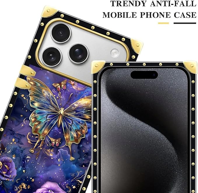 for iPhone 17 Pro Max Case Luxury Golden Decoration - Image 4