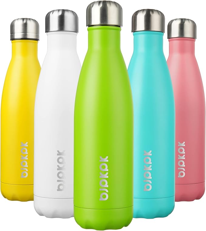 BJPKPK 17oz Insulated Stainless Steel Water Bottles, Sports Water Bottles Keep by BJPKPK