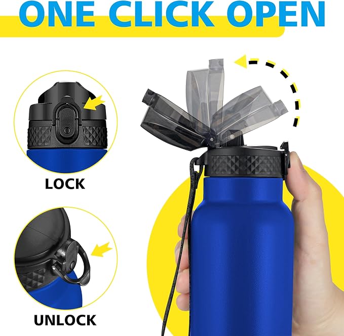 Han's Bottle Sports Water Bottle - 24 Oz - Image 4